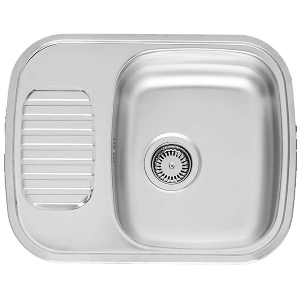 Reginox Regidrain Comfort Inset Kitchen Sink - Chrome - REGIDRAIN R - TAP 'N' SHOWER