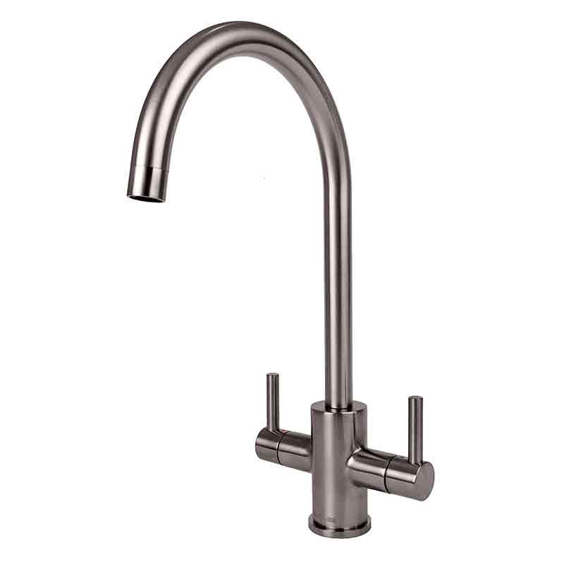 Reginox Genesis Dual Lever Kitchen Tap - Brushed Nickel - GENESIS BN - TAP 'N' SHOWER