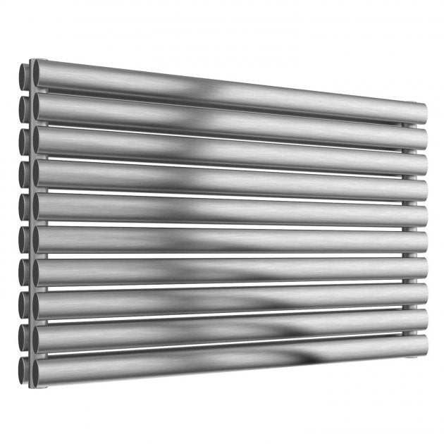 Reina Artena Double Horizontal Stainless Steel Designer Radiator 590mm High x 1000mm Wide - Brushed - RNS - AT910BD - TAP 'N' SHOWER