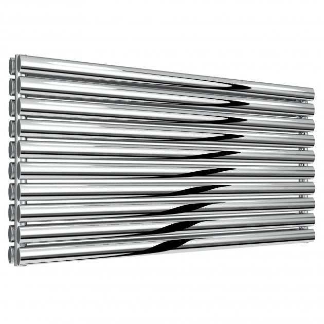 Reina Artena Designer Stainless Steel Double Horizontal Radiator 590mm High x 1200mm Wide - Polished - RNS-AT912PD