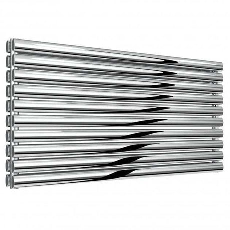 Reina Artena Designer Stainless Steel Double Horizontal Radiator 590mm High x 1200mm Wide - Polished - RNS-AT912PD