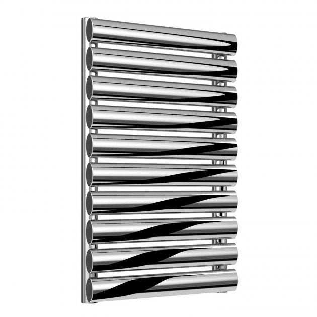 Reina Artena Designer Stainless Steel Single Horizontal Radiator 590mm High x 400mm Wide - Polished - RNS - AT904P - TAP 'N' SHOWER