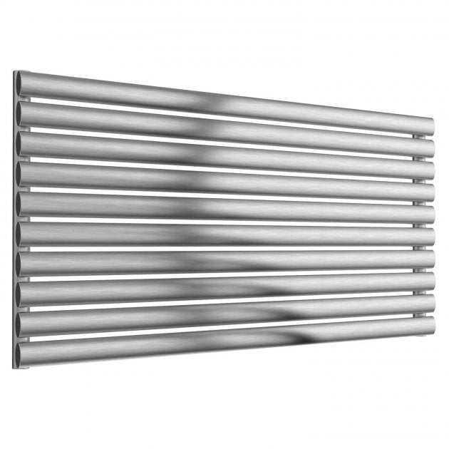 Reina Artena Single Horizontal Designer Stainless Steel Radiator 590mm High x 1200mm Wide - Brushed - RNS - AT912B - TAP 'N' SHOWER