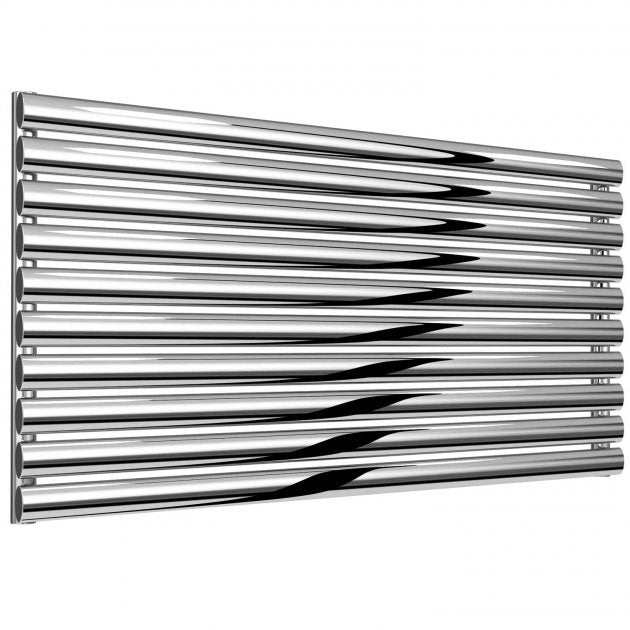 Reina Artena Designer Single Horizontal Stainless Steel Radiator 590mm High x 1200mm Wide - Polished - RNS - AT912P - TAP 'N' SHOWER