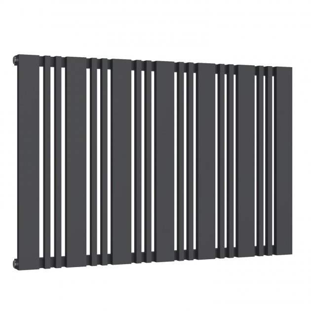 Reina Bonera Modern Horizontal Designer Radiator 550mm High x 852mm Wide In Anthracite - RND - HB852A - TAP 'N' SHOWER