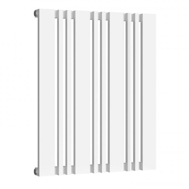 Reina Bonera Designer 550mm High x 456mm Wide Horizontal Radiator - White - RND - HB456W - TAP 'N' SHOWER
