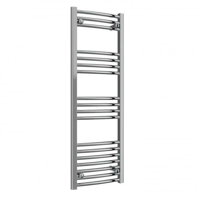 Reina Capo Curved 1200mm High x 400mm Wide Heated Towel Rail - Chrome - CPO1240CC - TAP 'N' SHOWER