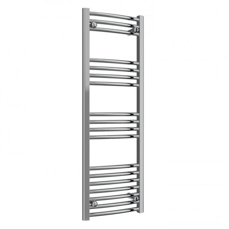 Reina Capo Curved 1200mm High x 400mm Wide Heated Towel Rail - Chrome - CPO1240CC - TAP 'N' SHOWER