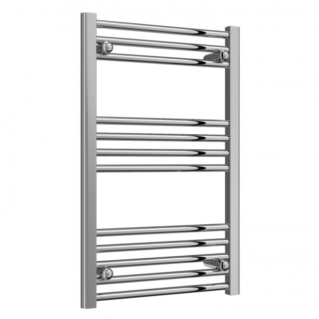Reina Capo Straight 800mm High x 500mm Wide Heated Towel Rail - Chrome - CPO0850CF - TAP 'N' SHOWER