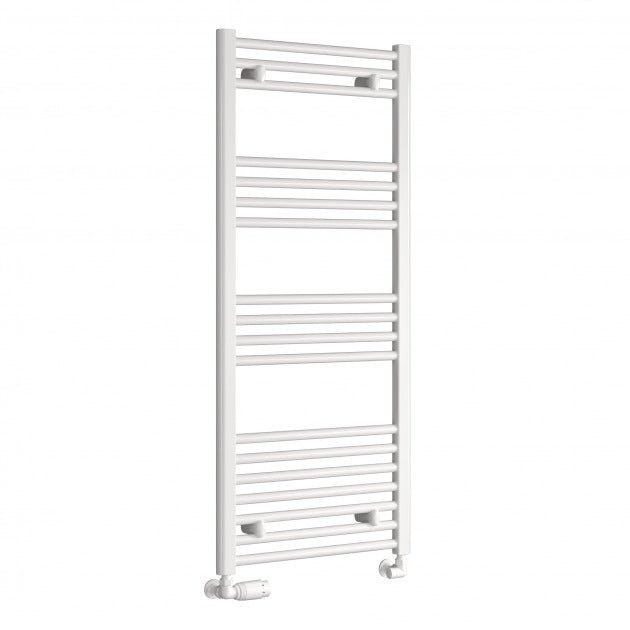 Reina Capo Straight 1200mm High x 400mm Wide Heated Towel Rail - White - CPO1240WF - TAP 'N' SHOWER
