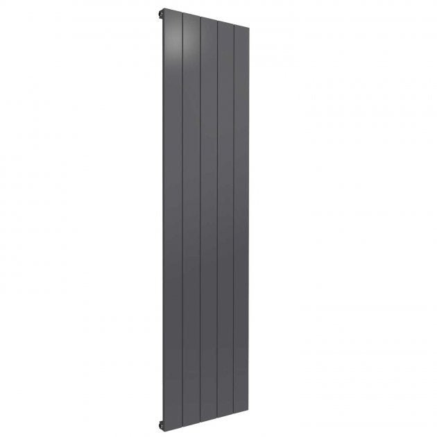 Reina Casina S 1800mm High x 470mm Wide Single Vertical Aluminium Radiator - Anthracite - A - CSN180047AS - TAP 'N' SHOWER