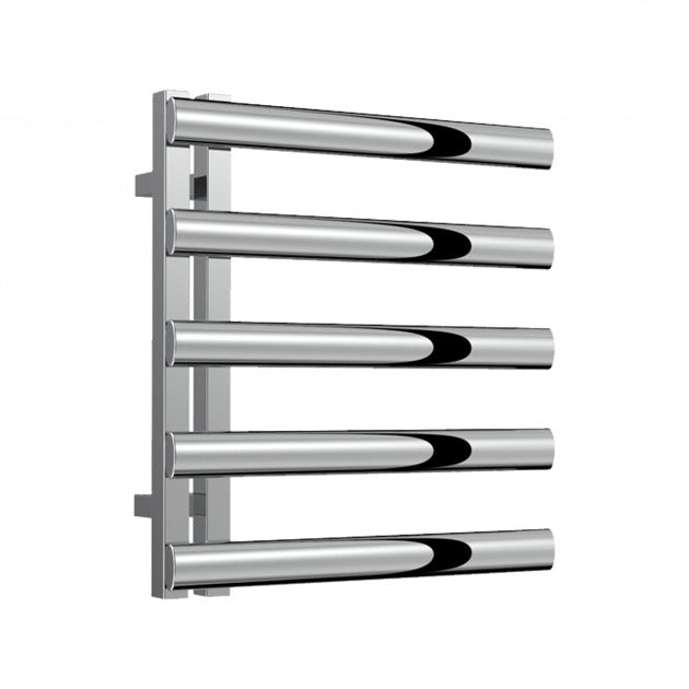 Reina Cavo Designer 530mm High x 500mm Wide Heated Towel Rail - Polished Stainless Steel - RNS - CV505P - TAP 'N' SHOWER