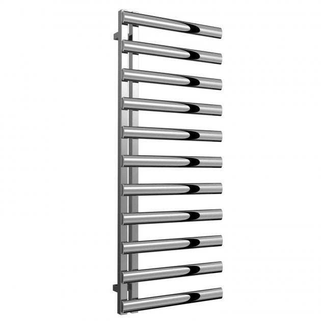 Reina Cavo Designer Stainless Steel Heated Towel Rail 1230mm High x 500mm Wide - Polished - RNS - CV512P - TAP 'N' SHOWER