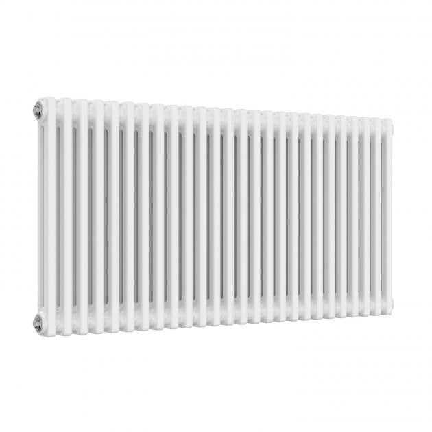 Reina Colona 600mm High x 1190mm Wide 2 Column Horizontal Radiator - White - 2/C626 - TAP 'N' SHOWER