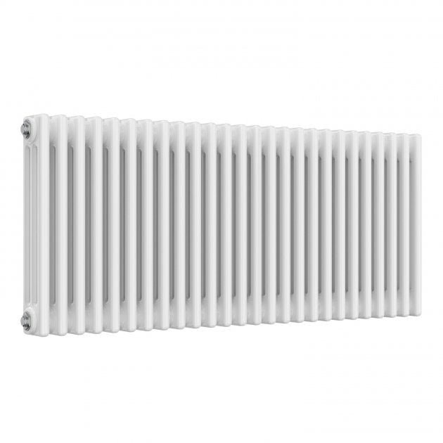 Reina Colona 500mm High x 1190mm Wide 3 Column Horizontal Radiator - White - 3/C526 - TAP 'N' SHOWER