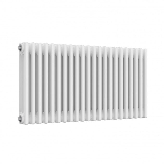 Reina Colona 500mm High x 1010mm Wide 3 Column Horizontal Radiator - White - 3/C622 - TAP 'N' SHOWER