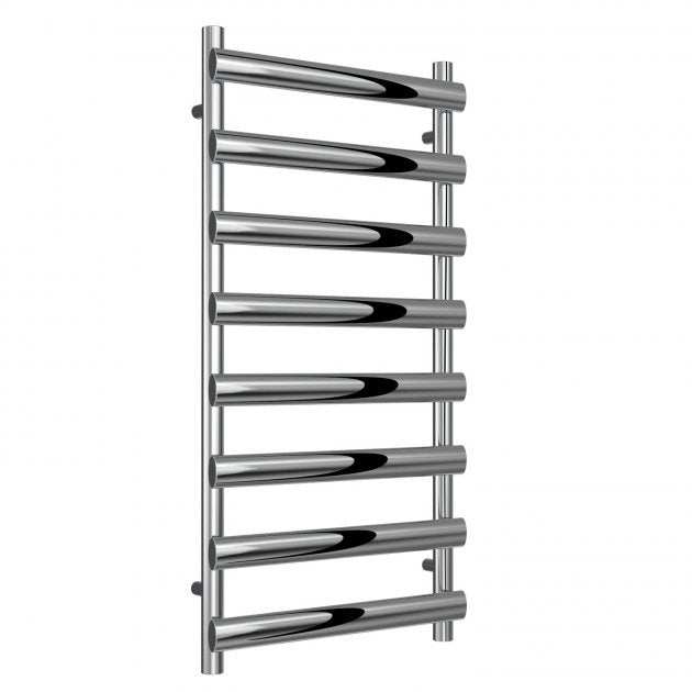 Reina Deno Designer Stainless Steel Heated Towel Rail 992mm High x 500mm Wide - Polished - RNS-DE510P