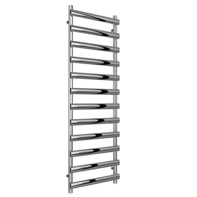 Reina Deno Designer Modern Stainless Steel Heated Towel Rail 1488mm High x 500mm Wide - Polished - RNS-DE515P
