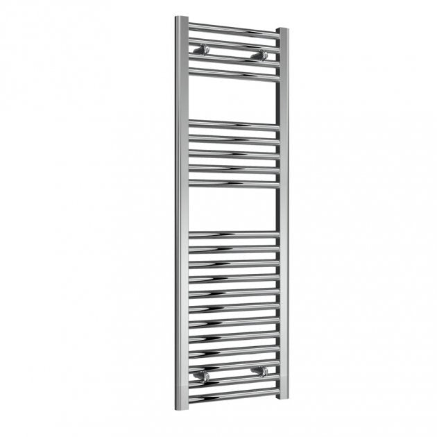 Reina Diva Straight 1200mm High x 400mm Wide Heated Towel Rail - Chrome - AG40120CF - TAP 'N' SHOWER