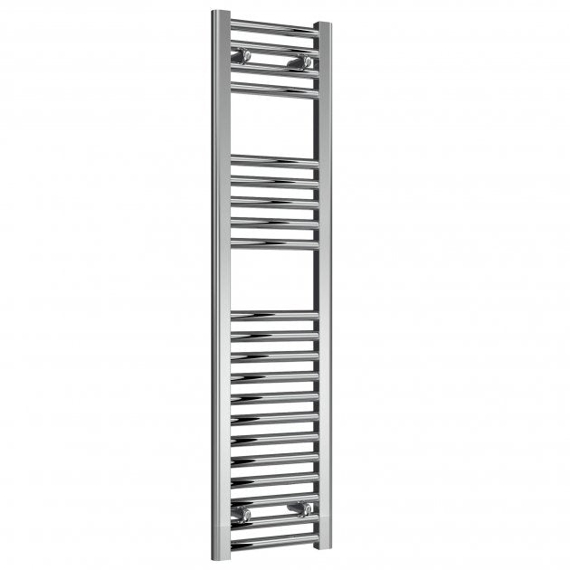 Reina Diva Straight 1200mm High x 300mm Wide Heated Towel Rail - Chrome - AG30120CF - TAP 'N' SHOWER