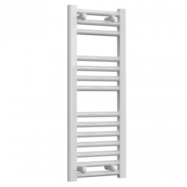 Reina Diva Straight 800mm High x 300mm Wide Heated Towel Rail - White - AG30800WF - TAP 'N' SHOWER