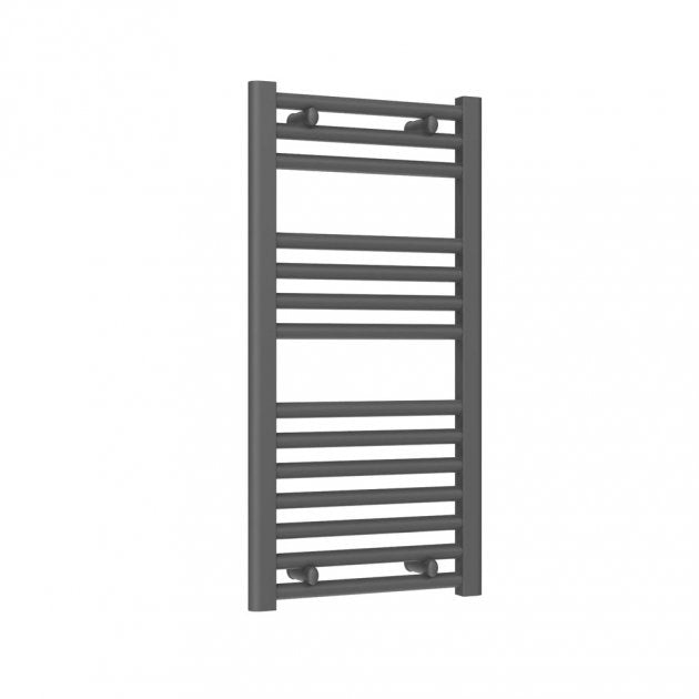 Reina Diva Flat 800mm High x 400mm Wide Heated Towel Rail - Anthracite - AG40800AF - TAP 'N' SHOWER