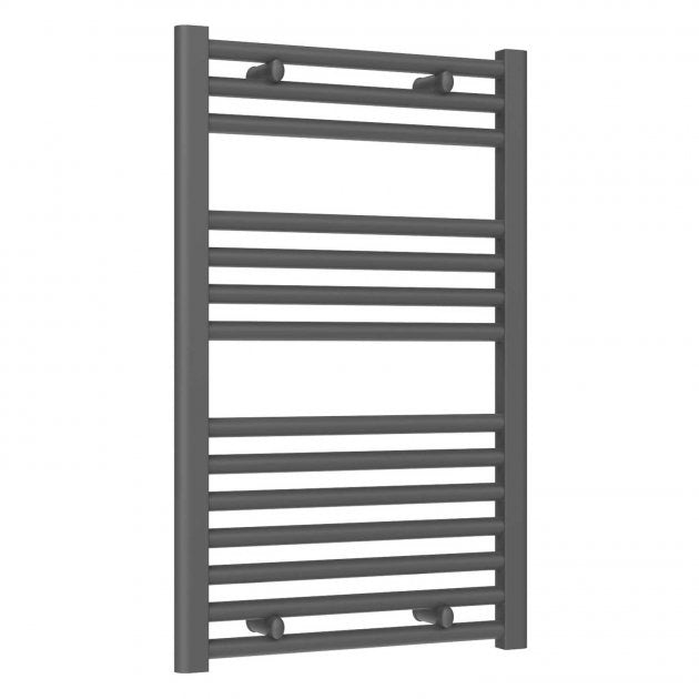Reina Diva Flat 800mm High x 500mm Wide Heated Towel Rail - Anthracite - AG50800AF - TAP 'N' SHOWER