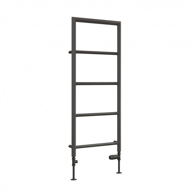 Reina Dora Designer 1200mm High x 500mm Wide Heated Towel Rail - Anthracite - RND - DRA12050A - TAP 'N' SHOWER