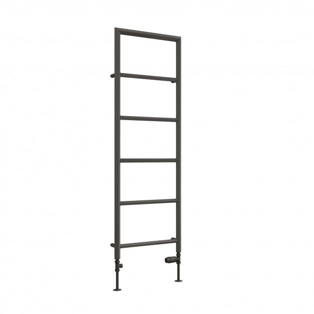 Reina Dora Designer 1470mm High x 500mm Wide Heated Towel Rail - Anthracite - RND - DRA14750A - TAP 'N' SHOWER