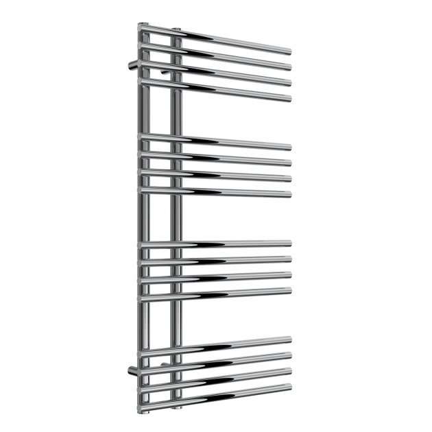 Reina Elisa Designer Modern Heated Towel Rail 1000mm High x 500mm Wide - Chromne - RND-ES510