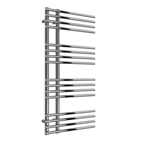Reina Elisa Designer Modern Heated Towel Rail 1000mm High x 500mm Wide - Chromne - RND-ES510