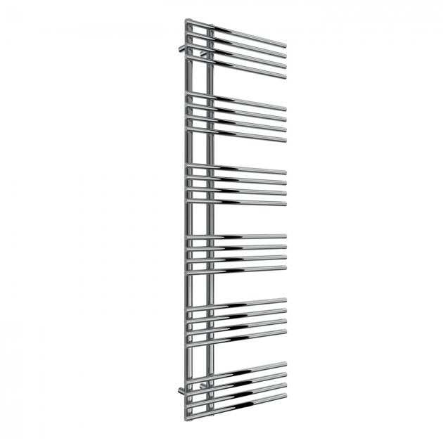 Reina Elisa Designer Modern Heated Towel Rail 1550mm High x 500mm Wide - Chromne - RND - ES515 - TAP 'N' SHOWER