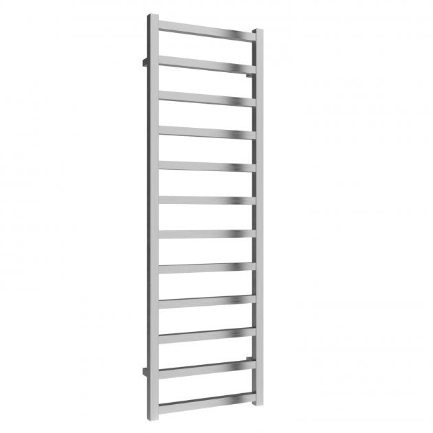 Reina Fano 1500mm High x 485mm Wide Designer Heated Towel Rail - Brushed - A - FNO1505S - TAP 'N' SHOWER