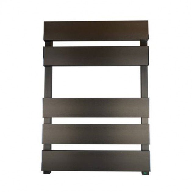 Reina Fermo 1550mm High x 480mm Wide Flat Panel Heated Towel Rail - Bronze Satin - A - FRM1555Z - TAP 'N' SHOWER