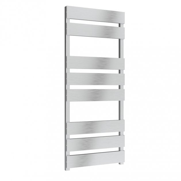 Reina Fermo 1190mm High x 480mm Wide Flat Panel Heated Towel Rail - Satin - A - FRM1195S - TAP 'N' SHOWER