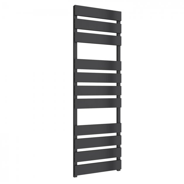 Reina Fermo 1550mm High x 480mm Wide Flat Panel Heated Towel Rail - Anthracite - A - FRM1555A - TAP 'N' SHOWER
