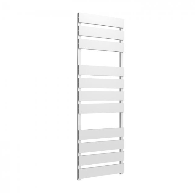 Reina Fermo 1550mm High x 480mm Wide Flat Panel Heated Towel Rail - White - A - FRM1555W - TAP 'N' SHOWER