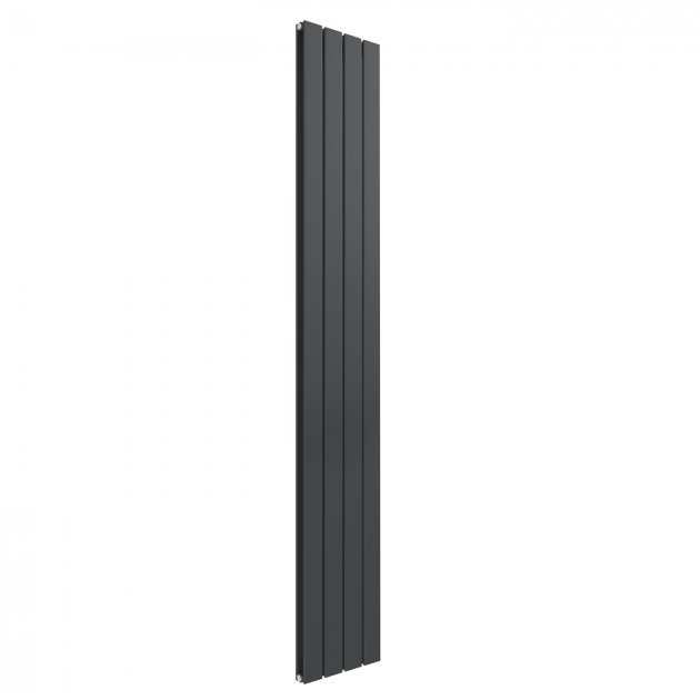 Reina Flat Modern Designer Double Vertical Radiator 1800mm High x 292mm Wide - Anthracite - RND - FL184AD - TAP 'N' SHOWER
