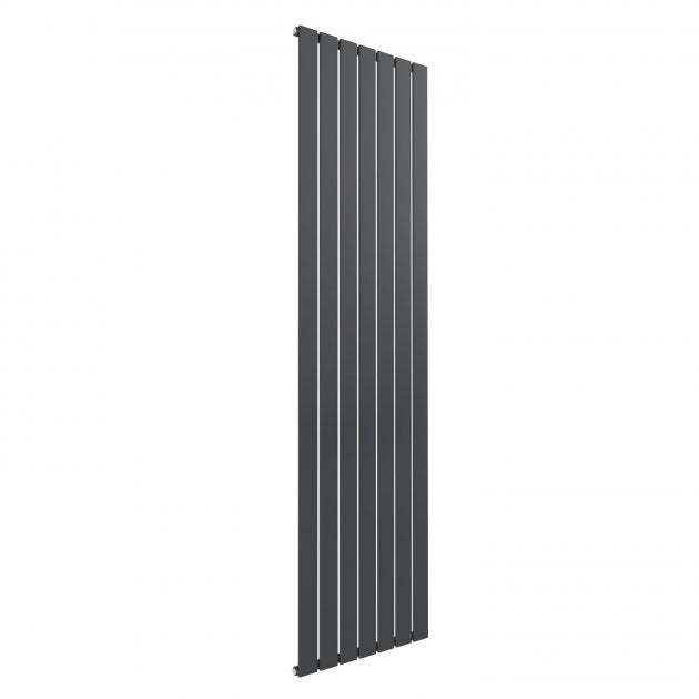 Reina Flat Single Convector Single Designer Radiator 1800mm High x 514mm Wide - Anthracite - RND - FL187A - TAP 'N' SHOWER