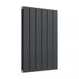 Reina Flat Designer Modern Double Horizontal Radiator 600mm High x 440mm Wide - Anthracite - RND-FL06AD