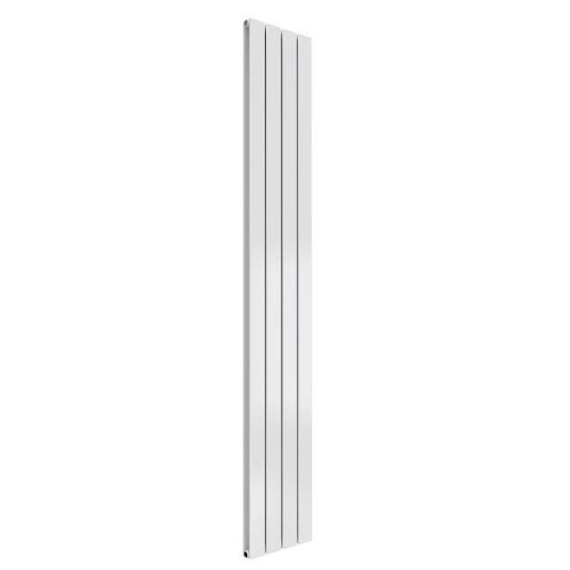 Reina Flat Modern Double Designer Vertical Radiator 1800mm High x 292mm Wide - White - RND - FL184WD - TAP 'N' SHOWER