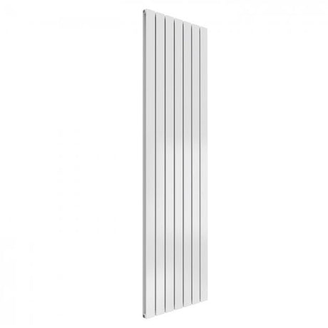 Reina Flat 1800mm High x 514mm Wide Double Designer Vertical Radiator - White - RND - FL187WD - TAP 'N' SHOWER
