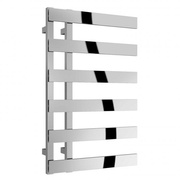 Reina Florina 800mm High x 500mm Wide Designer Heated Towel Rail - Chrome - RND - FR508 - TAP 'N' SHOWER