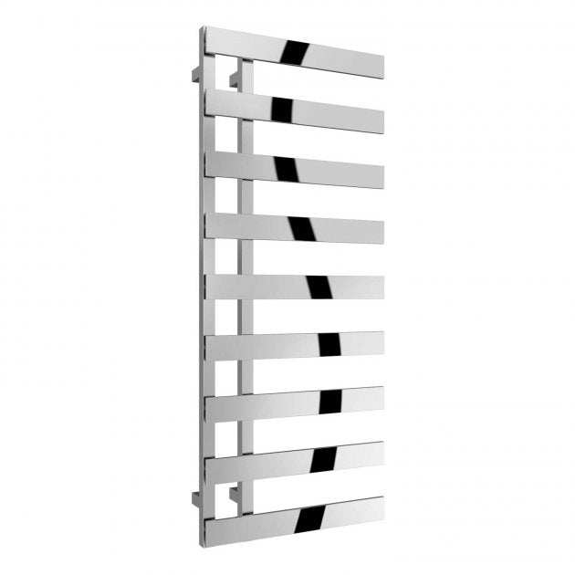 Reina Florina Modern Designer Heated Towel Rail 1525mm High x 500mm Wide - Chromne - RND - FR515 - TAP 'N' SHOWER