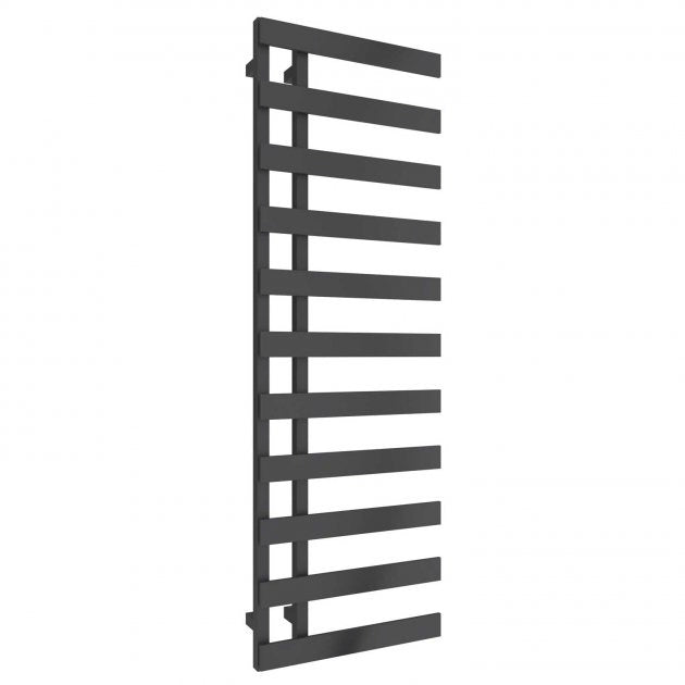 Reina Florina 1525mm High x 500mm Wide Designer Heated Towel Rail - Anthracite - RND - FR515A - TAP 'N' SHOWER