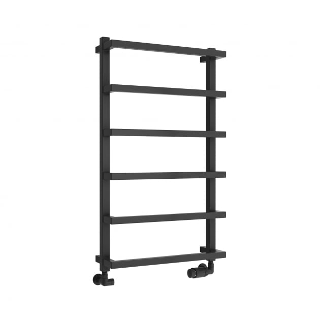 Reina Glora 1195mm High x 500mm Wide Designer Heated Towel Rail - Anthracite - RND - GLR1195A - TAP 'N' SHOWER