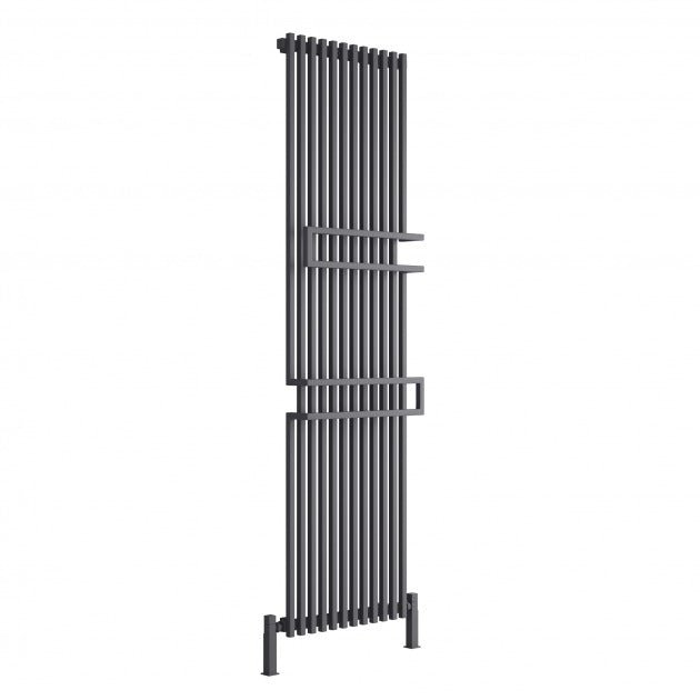 Reina Grande 1800mm High x 500mm Wide Vertical Designer Radiator - Anthracite - RND - GDE1850A - TAP 'N' SHOWER