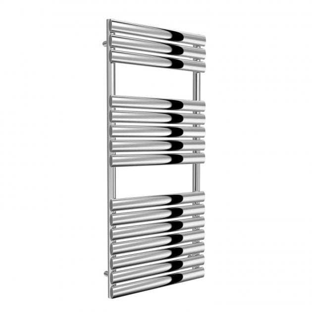 Reina Helin Designer Stainless Steel Heated Towel Rail 1120mm High x 500mm Wide - Polished - RNS - HLN5112P - TAP 'N' SHOWER