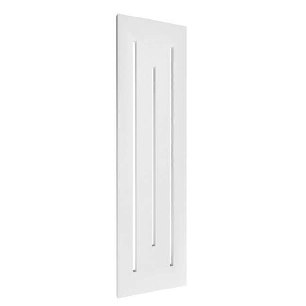 Reina Line Designer Modern Vertical Radiator 1800mm High x 490mm Wide - White - RND - LE418W - TAP 'N' SHOWER