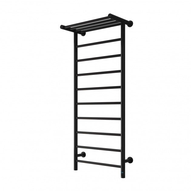 Reina Maira Designer 1190mm High x 500mm Wide Electric Heated Towel Rail - Black - DE - MAR1195K - TAP 'N' SHOWER